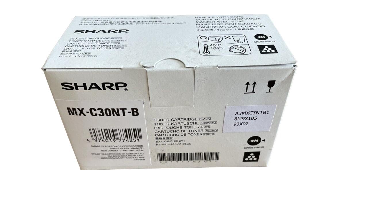 SHARP OEM Toner Cartridge, Black, Yield 6,000