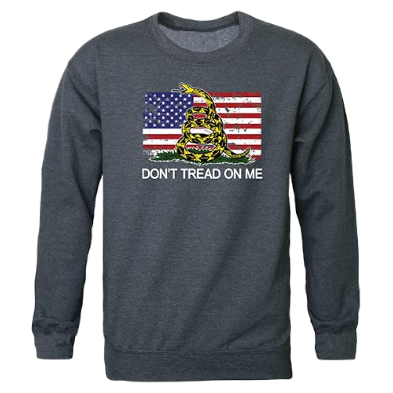 GraphicCrewneck,Flag 2 w/Gadsden, HCH, M