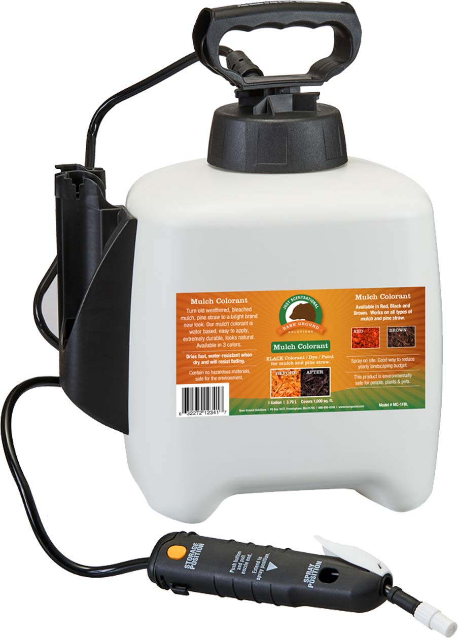 Just Scentsational Brown Bark Mulch Colorant Preloaded in Gallon Pump Sprayer