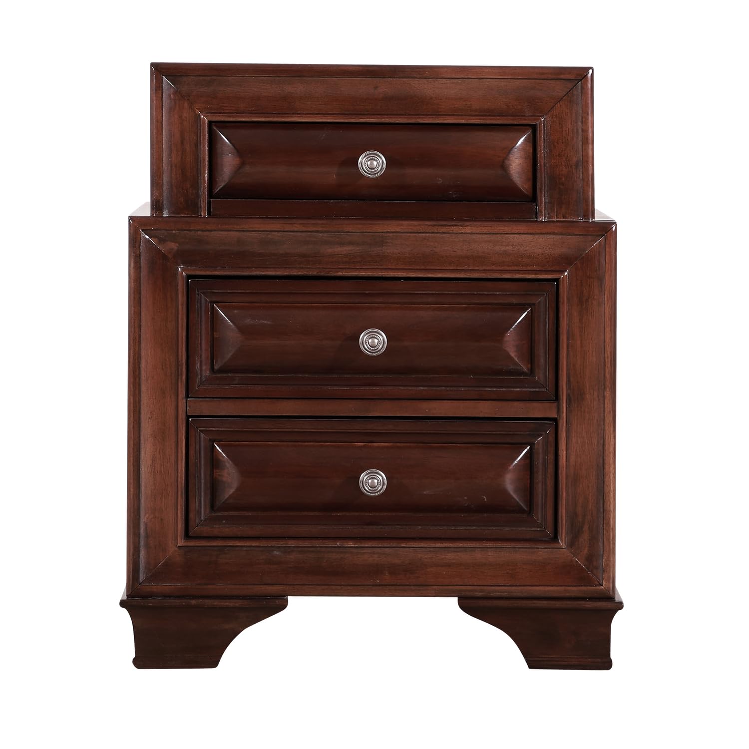 LaVita 3-Drawer Cappuccino Nightstand (29 in. H x 17 in. W x 24 in. D)