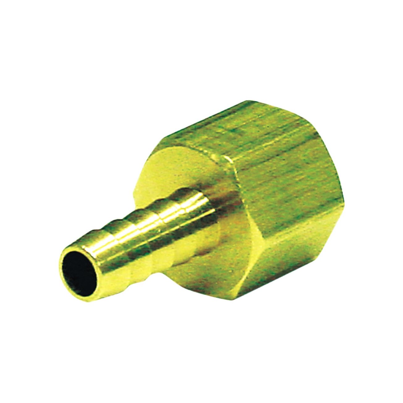 Jmf Brass Adapter 3/8 In. Dia. X 1/4 In. Dia. Yellow 1 Pk
