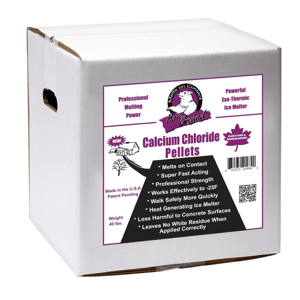 40lb Box of Bare Ground Calcium Chloride Pellets