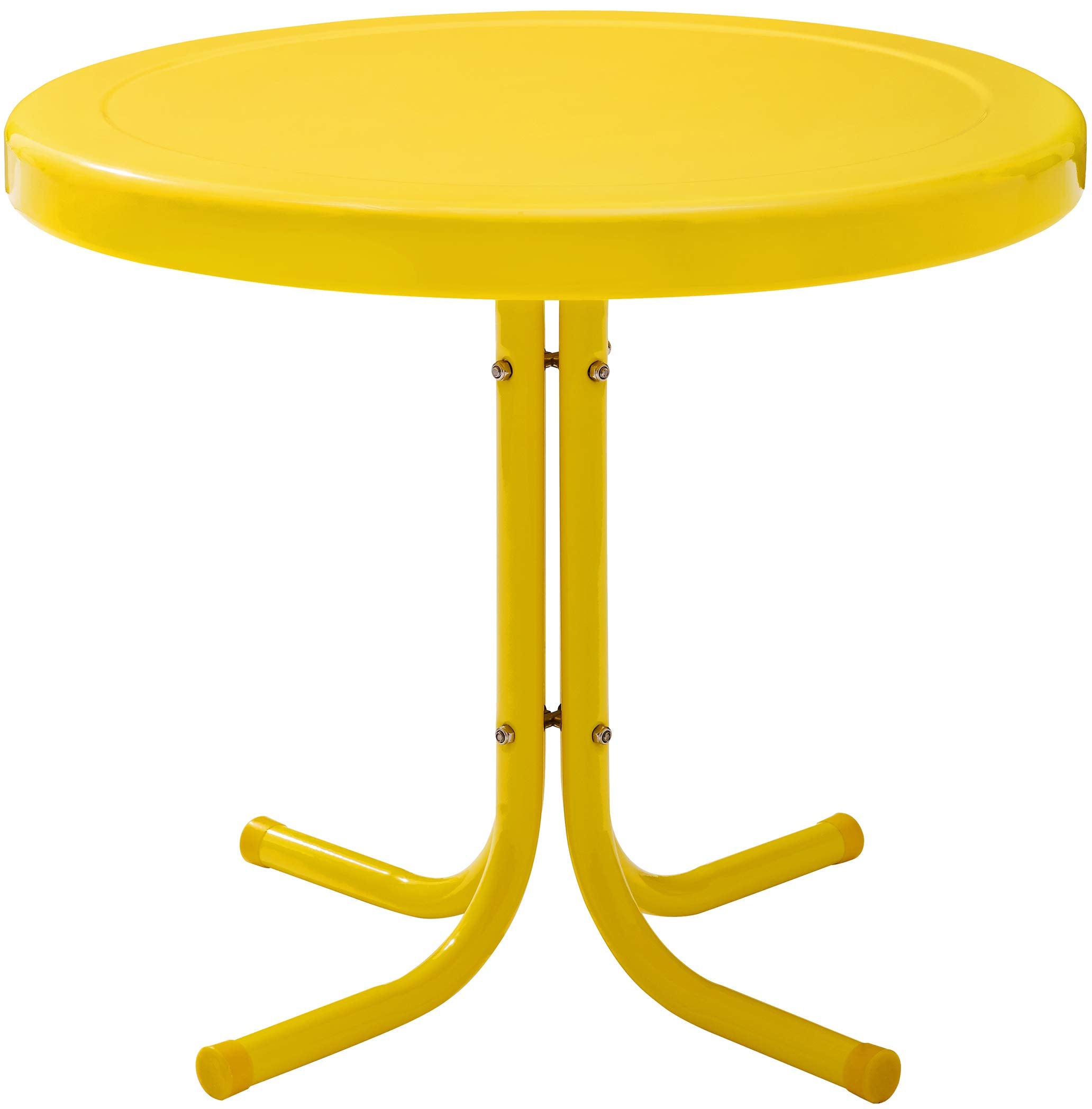 Griffith Outdoor Metal Side Table Bright Yellow Gloss