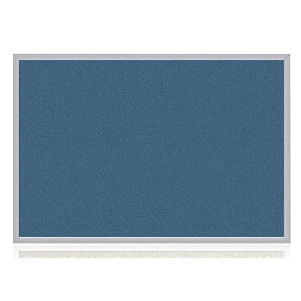 Ghent Vinyl Bulletin Board with Aluminum Frame, 4H x 8W, Ocean