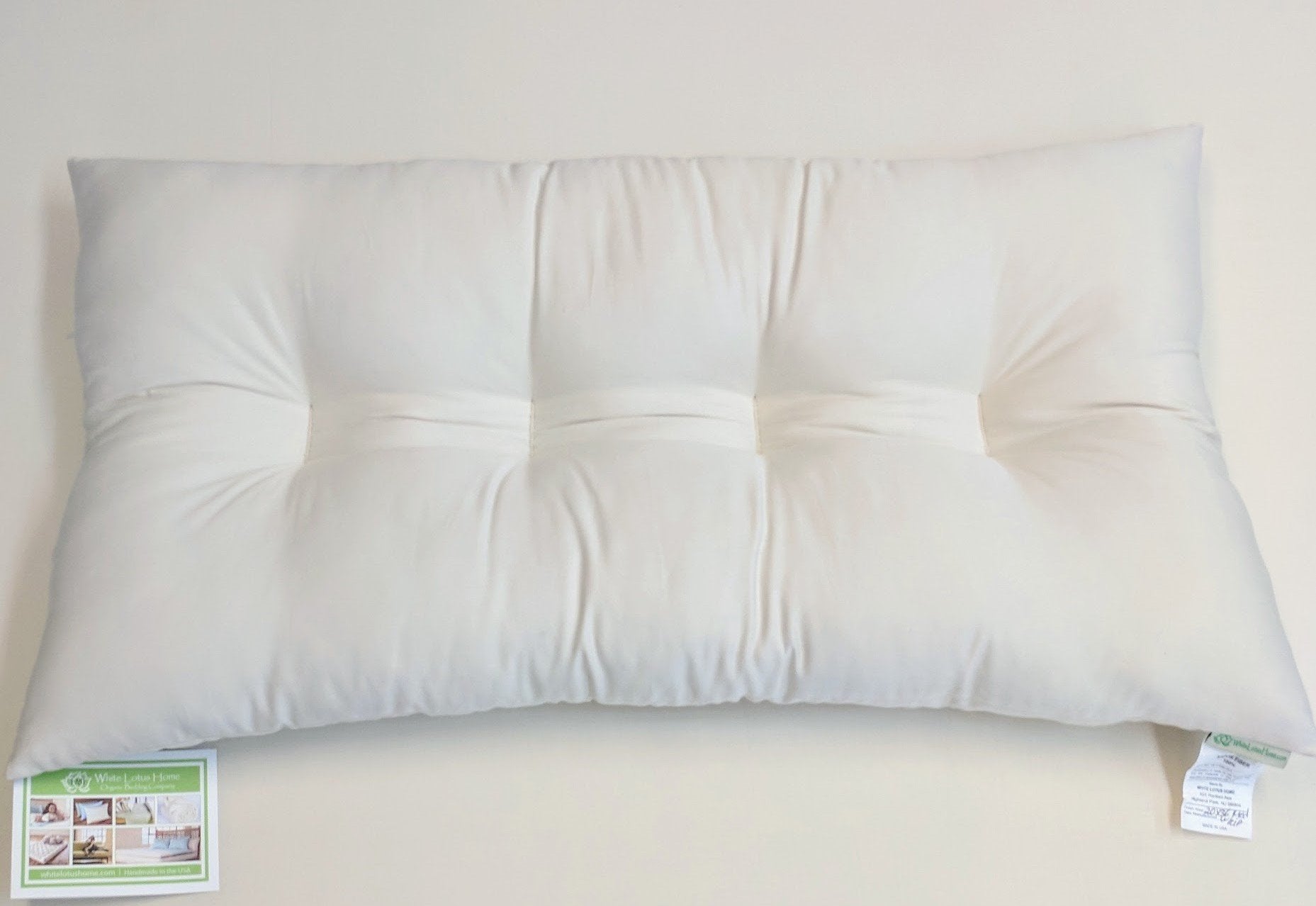 Kapok KaPillow King Firm Pillow w/zip in Org Sateen Sheeting Case