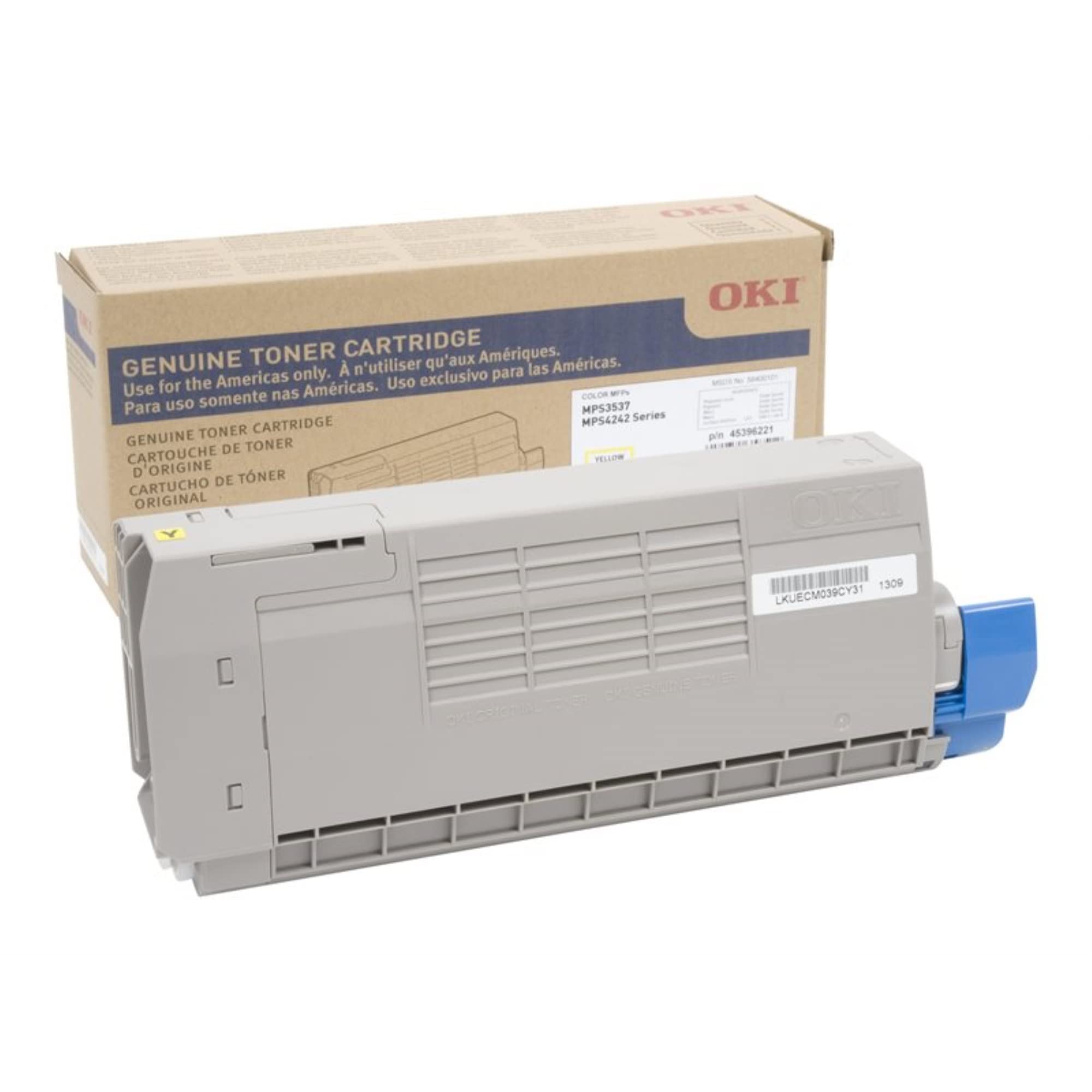 OKIDATA MPS4242MC 1-SD YLD YELLOW TONER, 10k yield