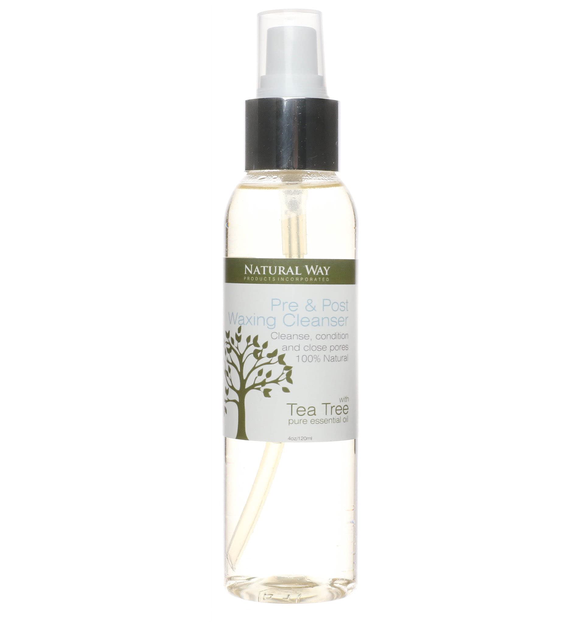 Natural Way Hard Wax: Face & Body Waxing | Waxing Cleanser 4oz/120ml