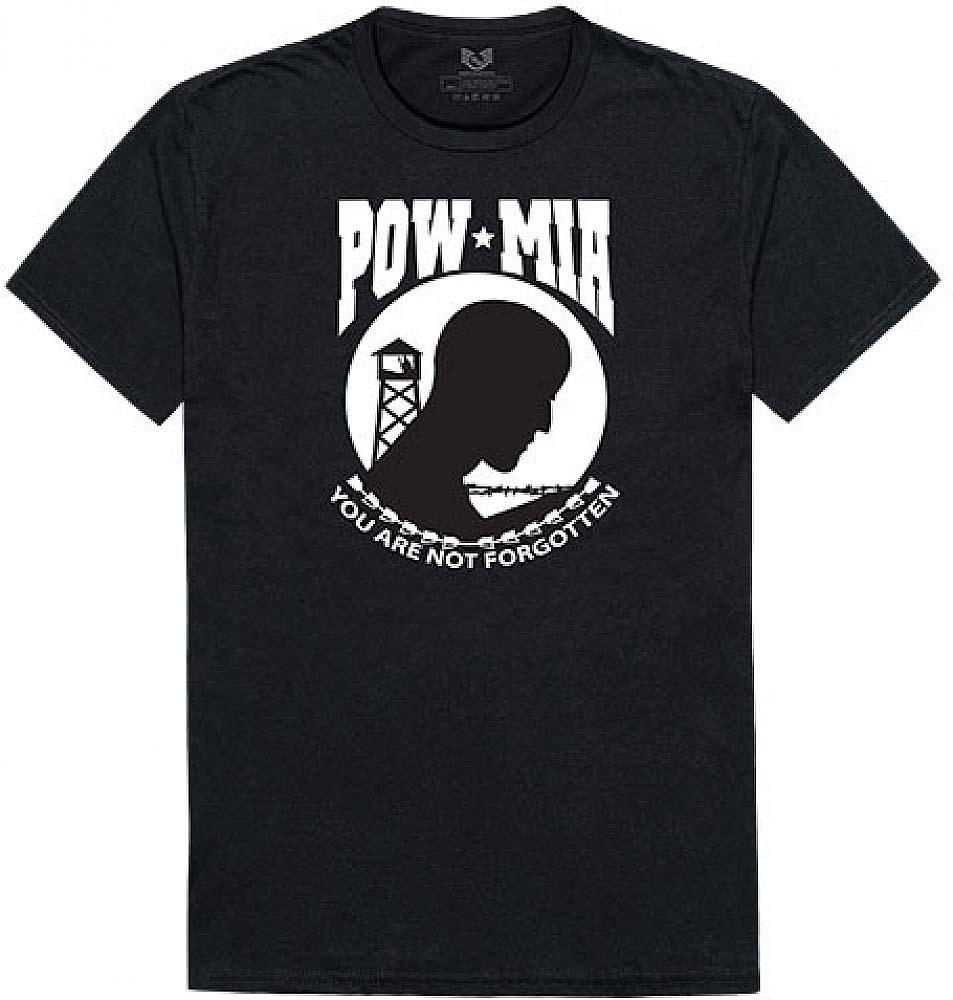 Relaxed Graphic Ts, POW*MIA, Black, M