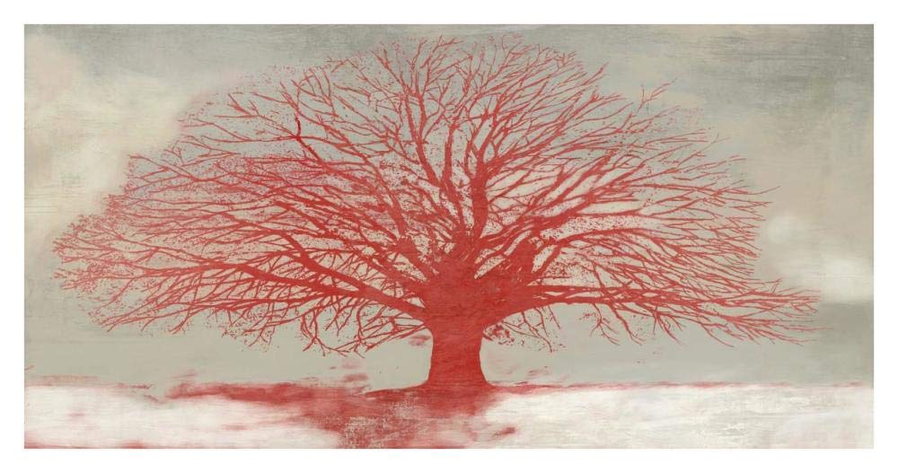 Red Tree-Paper Art-38x20”