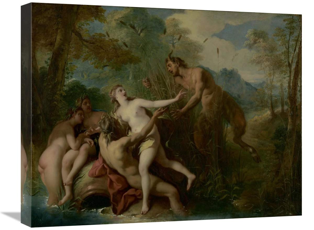 Pan and Syrinx-Canvas Art-24x20”