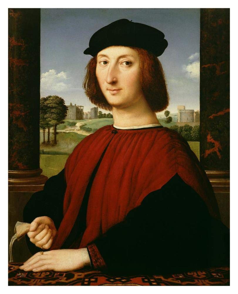 Portrait of a Young Man in Red-Paper Art-30x37”