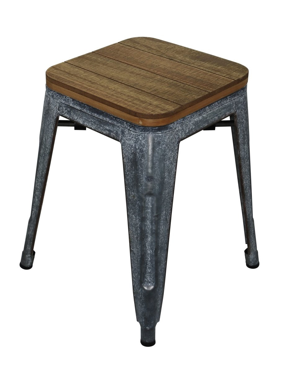 Faelen Farm Themed Stool- Brown & Gray