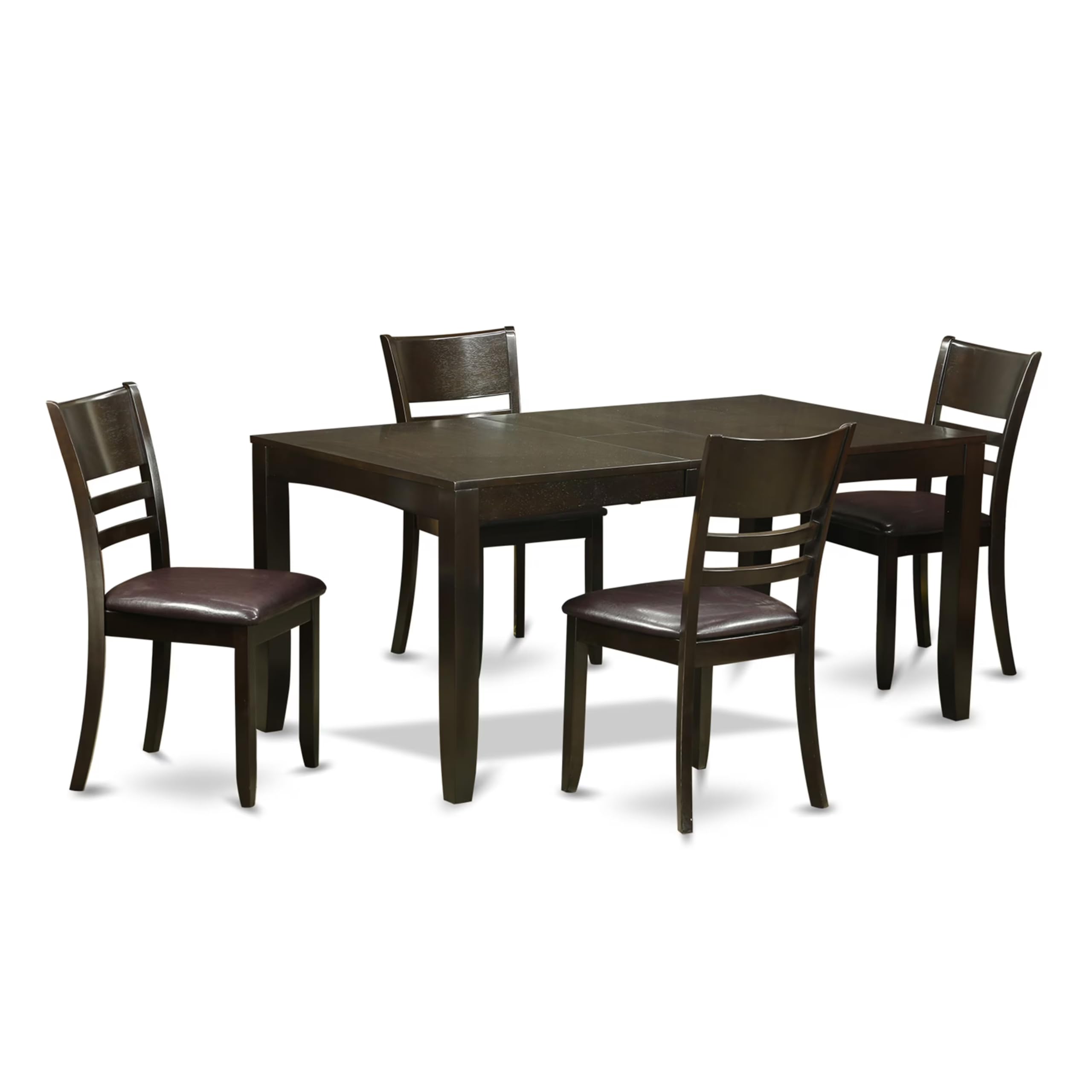 5  Pc  Dining  set-Table  Table  with  Leaf  and  4  Dining  Chairs