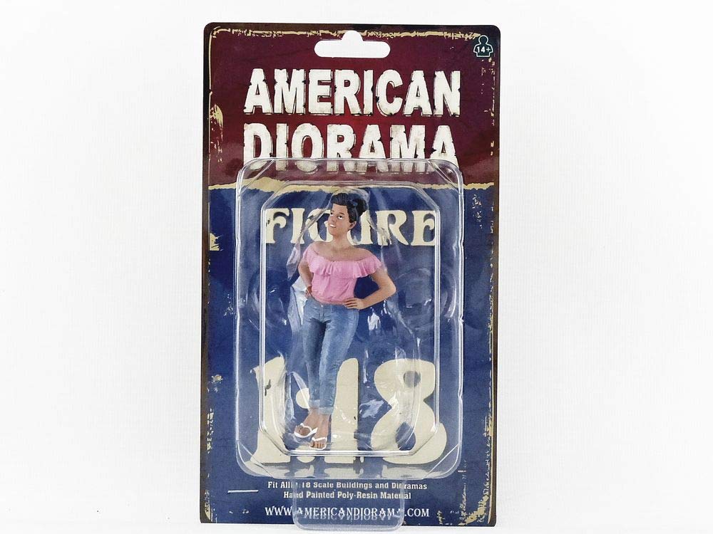 Hanging Out II Gloria Figurine for 1/18 Scale Models by American Diorama