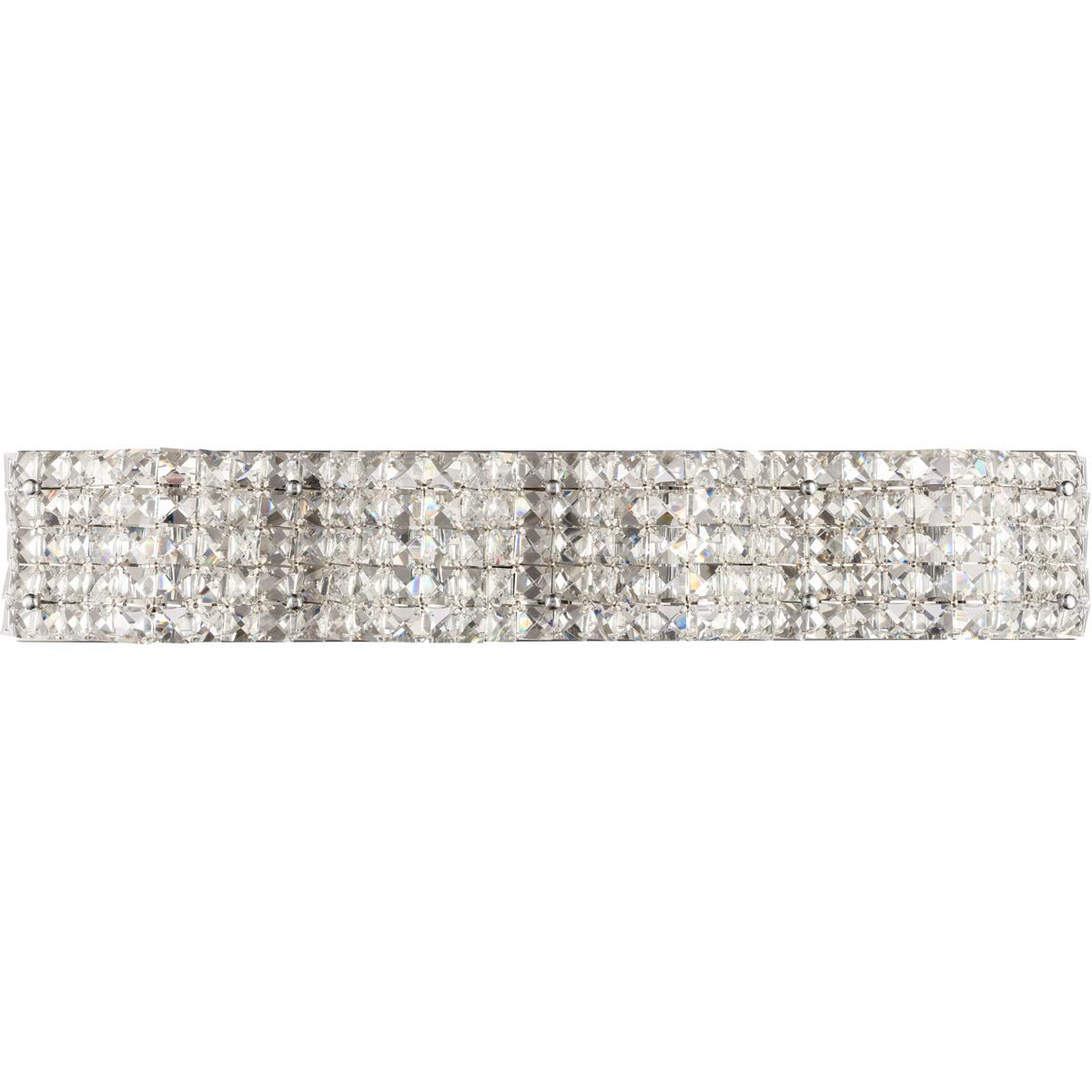 Living District Ollie 4-Light Metal And Crystal Wall Sconce In Chrome And Clear