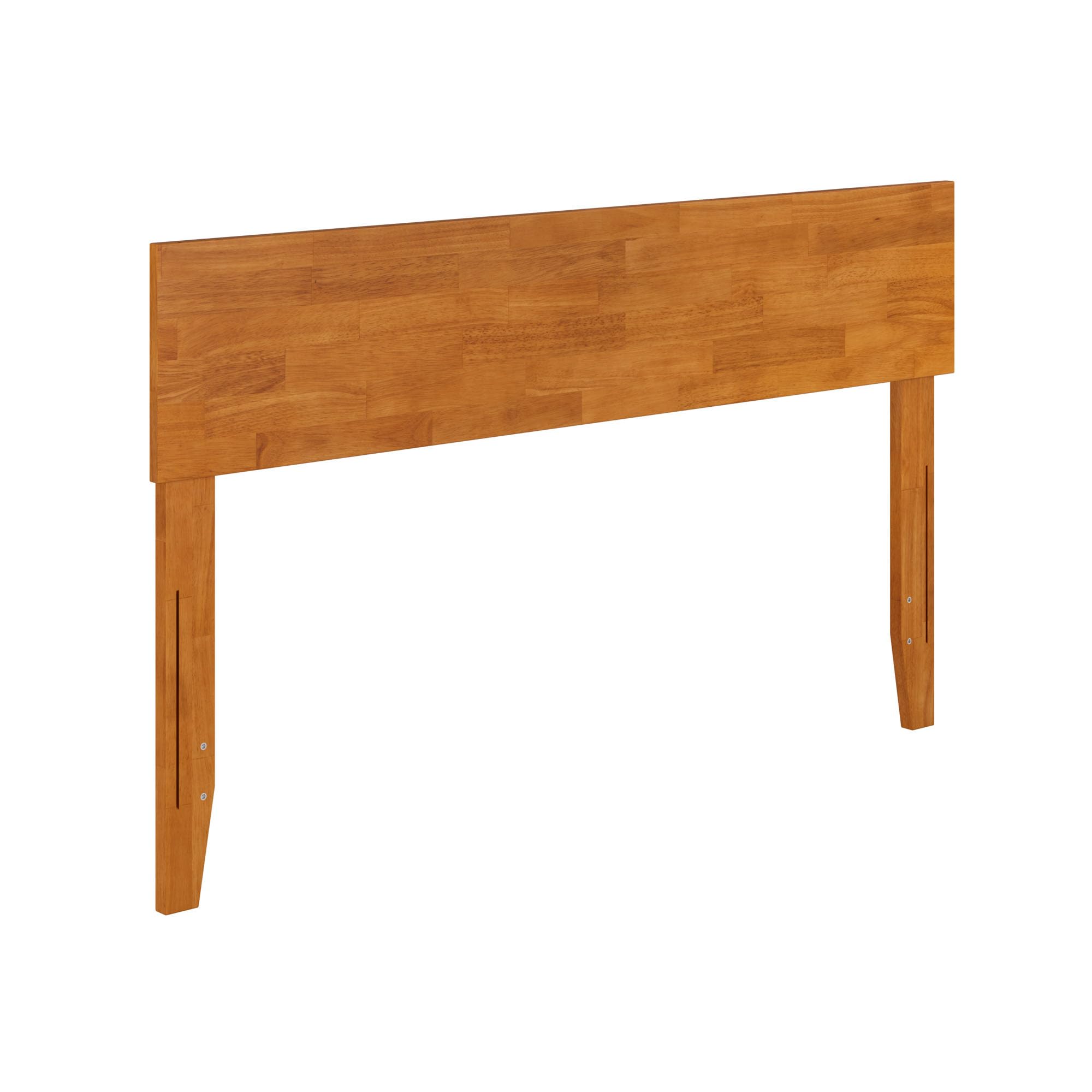 Orlando Full Modern Solid Wood Panel Headboard in Light Toffee