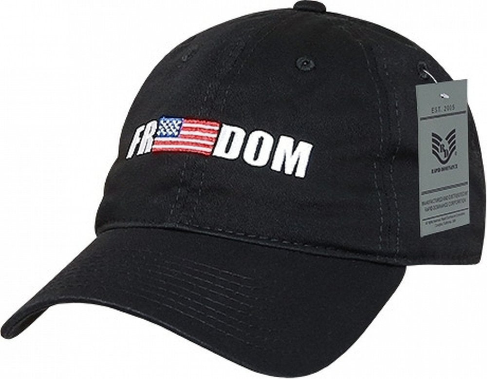 Relaxed Graphic Cap, Freedom 1, Black 1