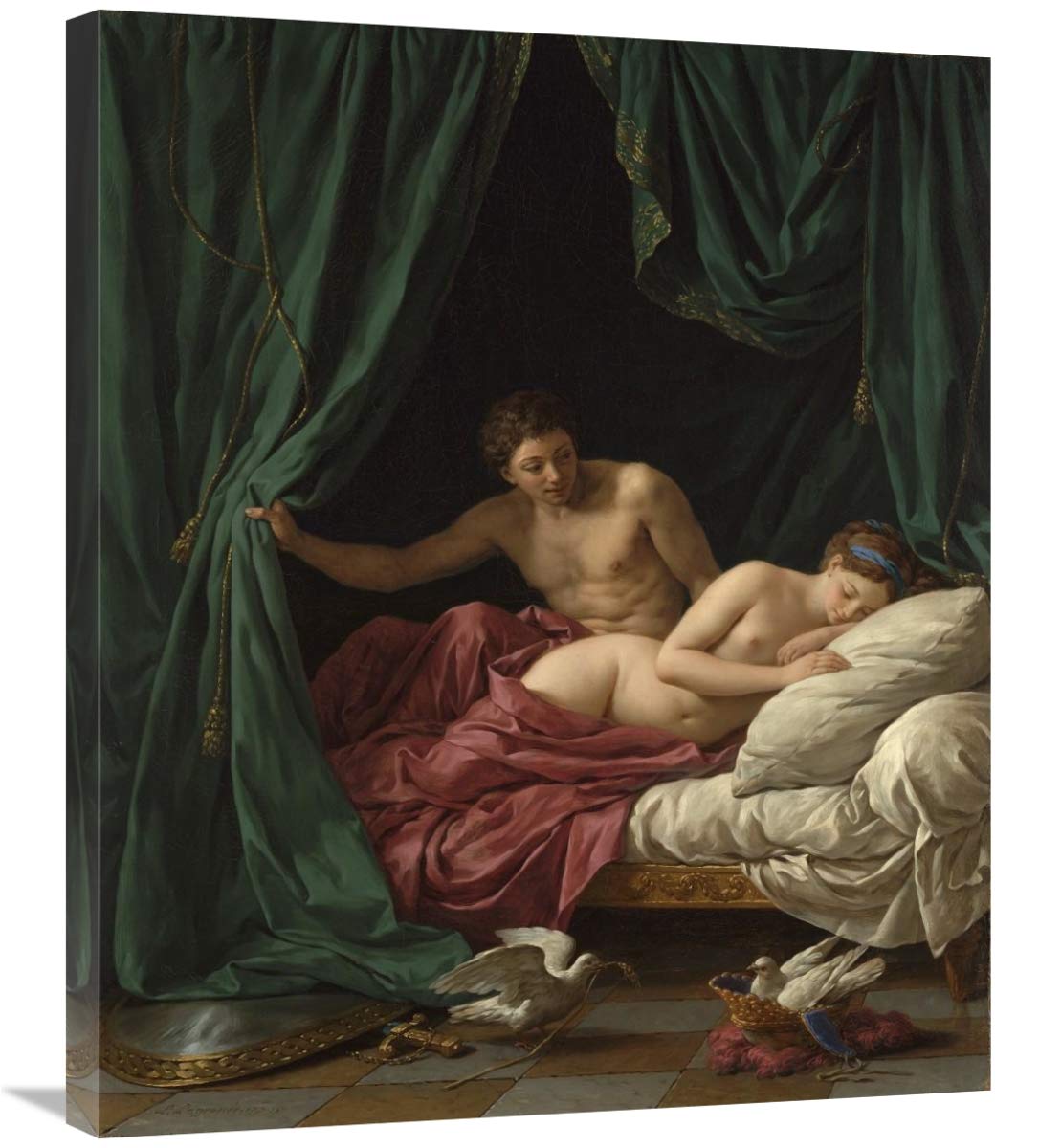 Mars and Venus, Allegory of Peace (Mars et Venus, allegorie sur la Paix)-Canvas Art-24.9x30”