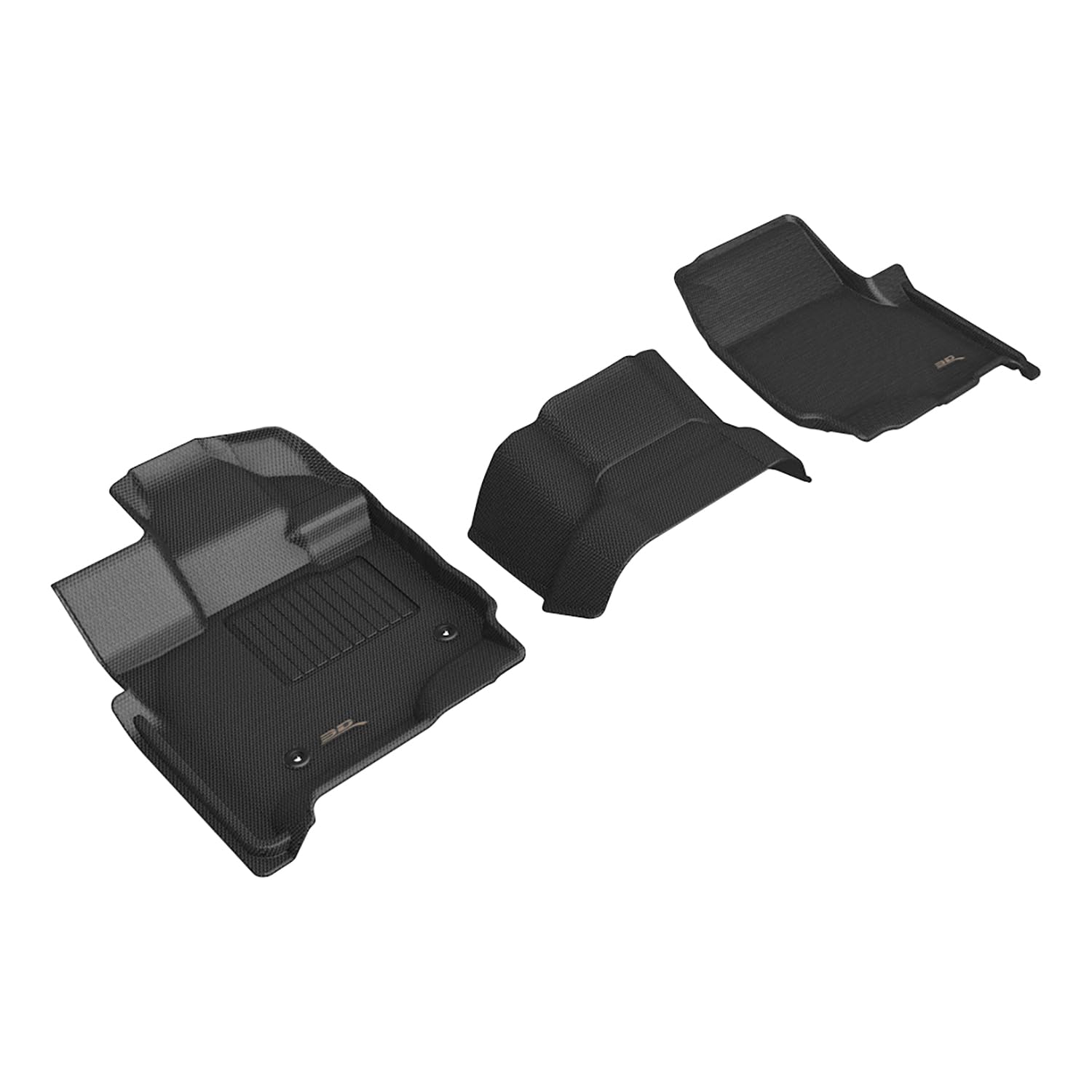 3D MAXpider Compatible with FORD F-150 SUPERCAB / SUPERCREW 2015-2026 / F-150 LIGHTNING 2022-2026 BENCH SEAT, KAGU BLACK R1 (VINYL FLOORS)