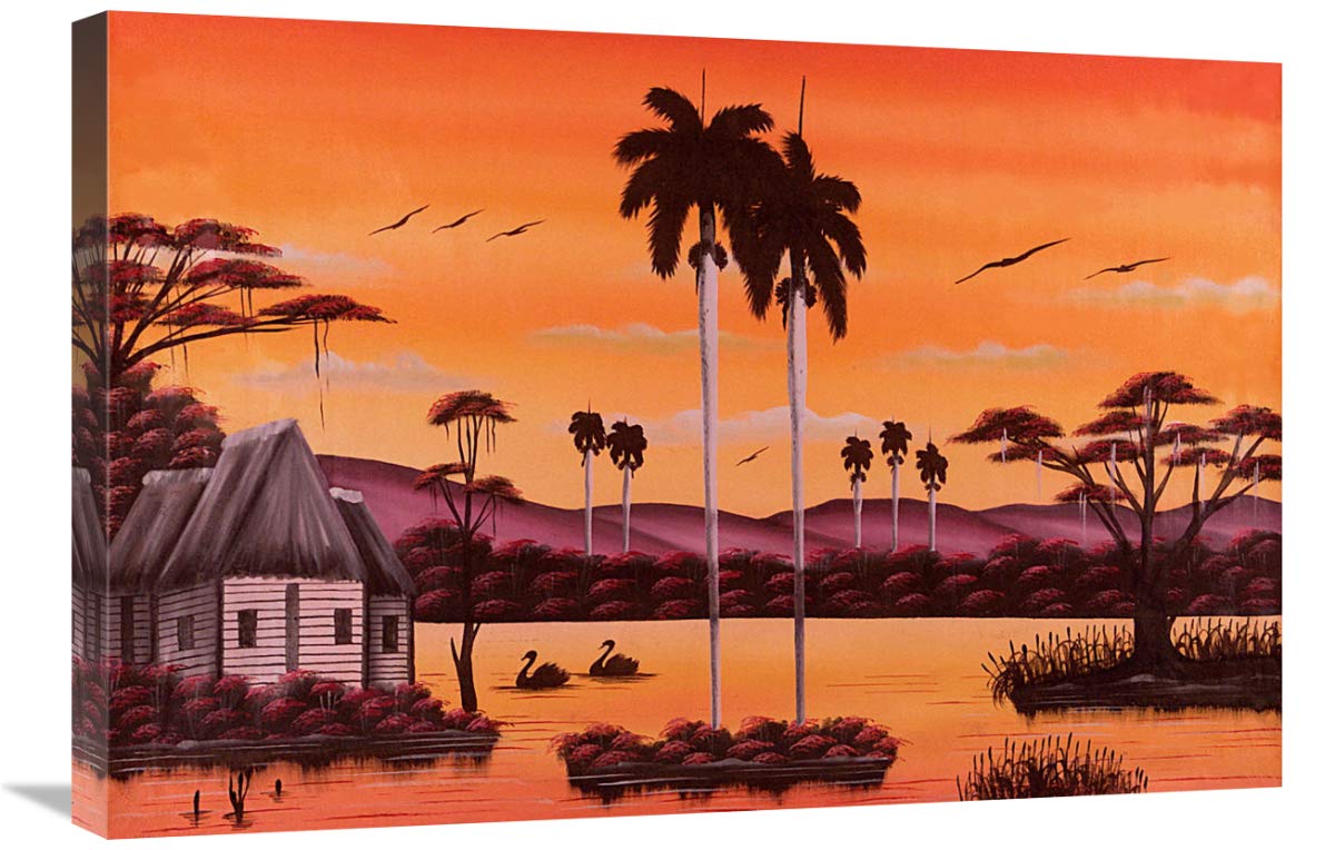 Jumby Village 5-Canvas Art-30x20”
