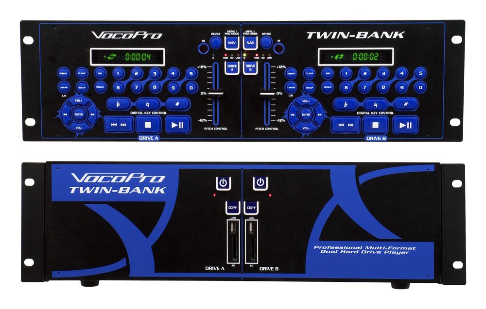 TWIN-BANK - Professional Multi-Format Dual Hard Drive Player
