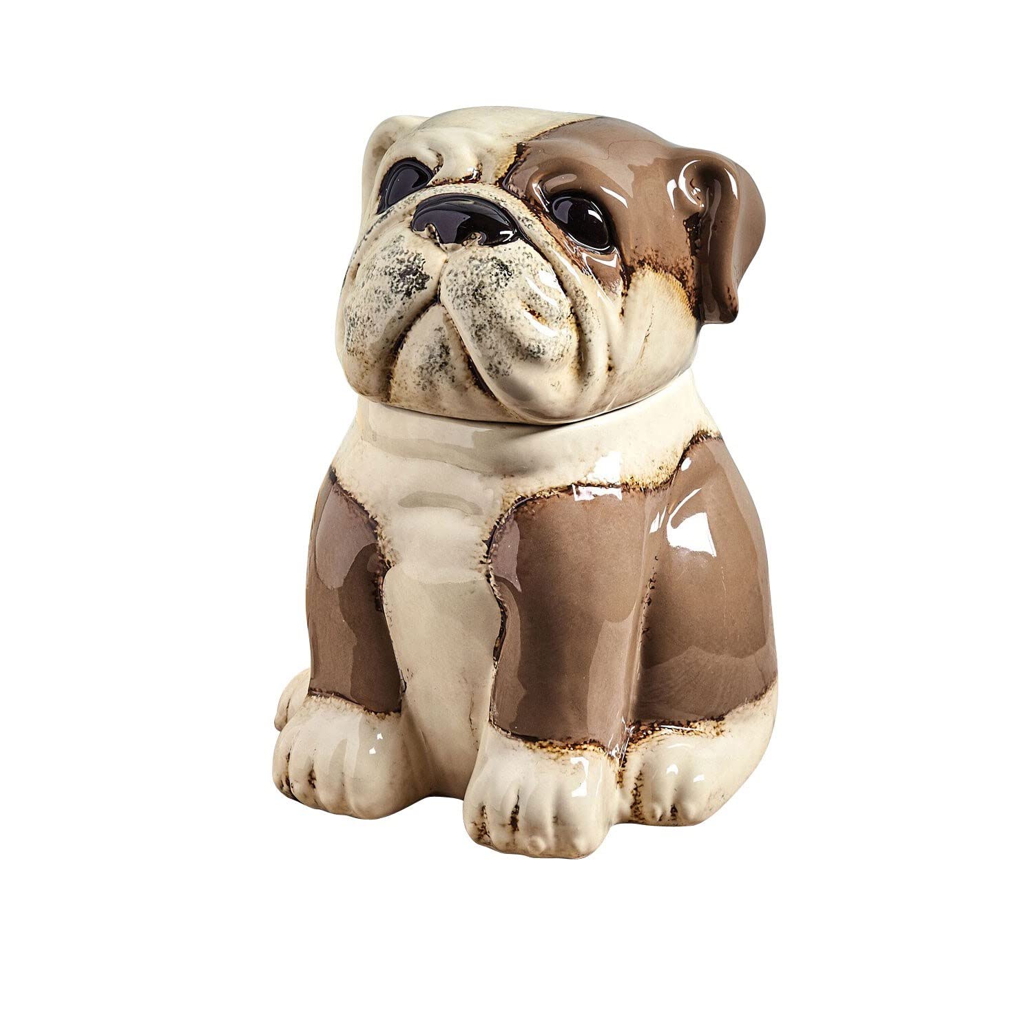 Ceramic Bull Dog Canister