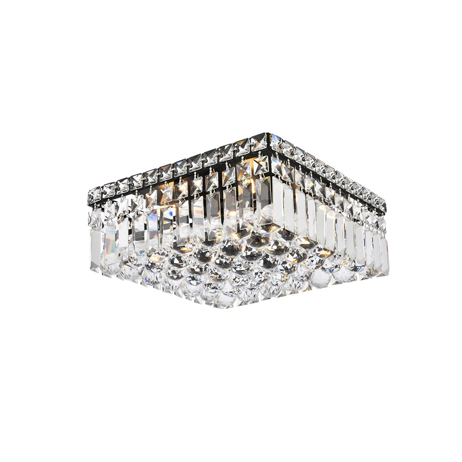 Maxime 14 inch black flush mount