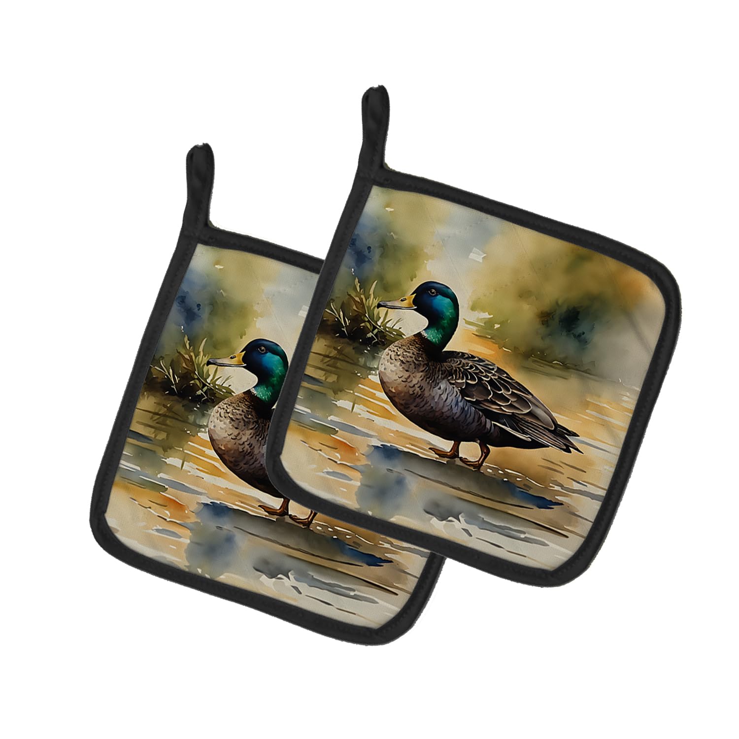 American Black Duck Pair of Pot Holders