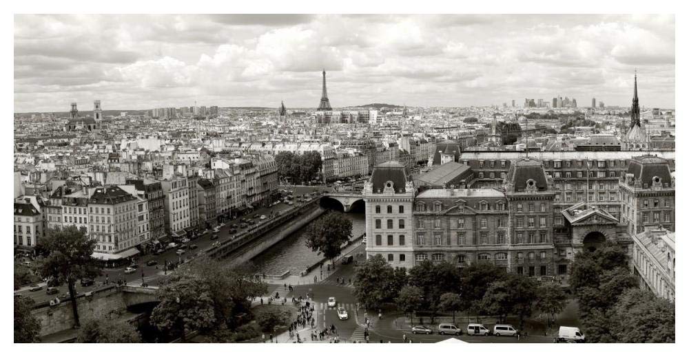 Paris Panorama-Paper Art-50x26”