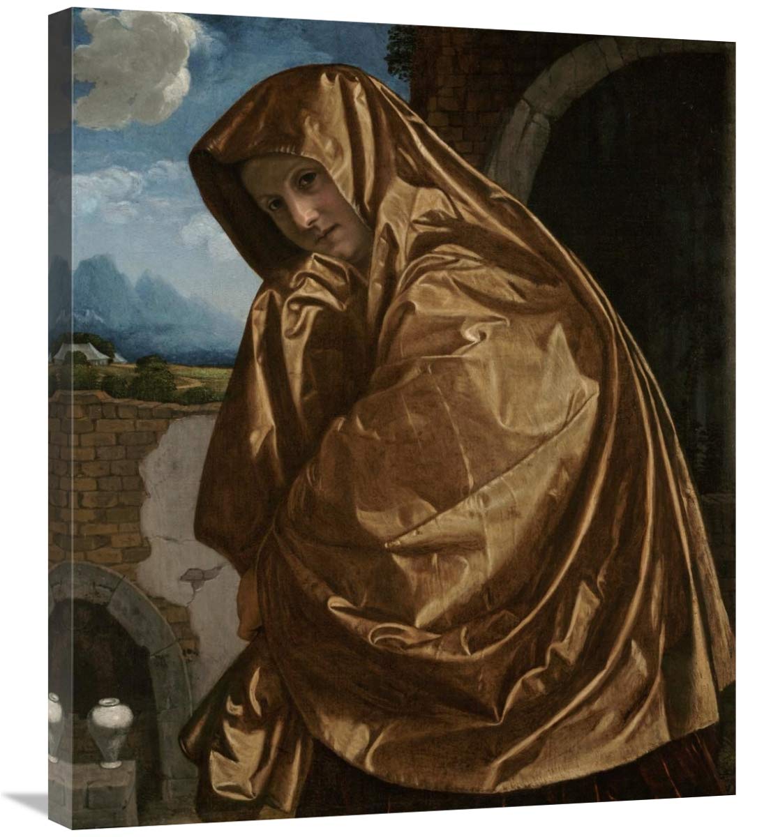Saint Mary Magdalene at the Sepulchre-Canvas Art-25.5x30”