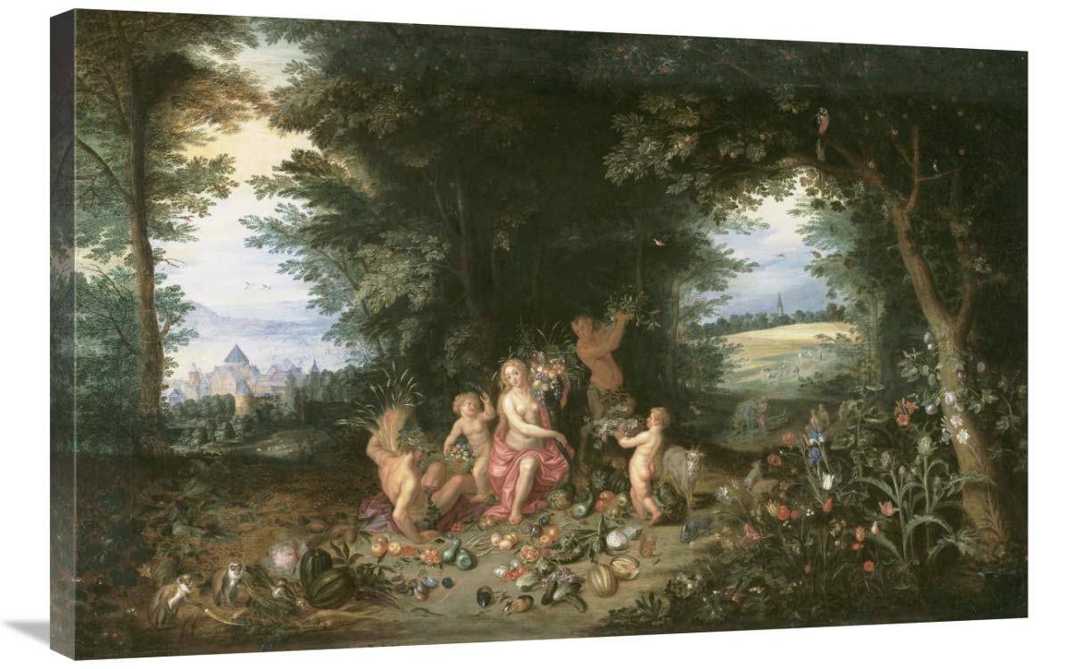 Landscape with Ceres (Allegory of Earth)-Canvas Art-36x24”