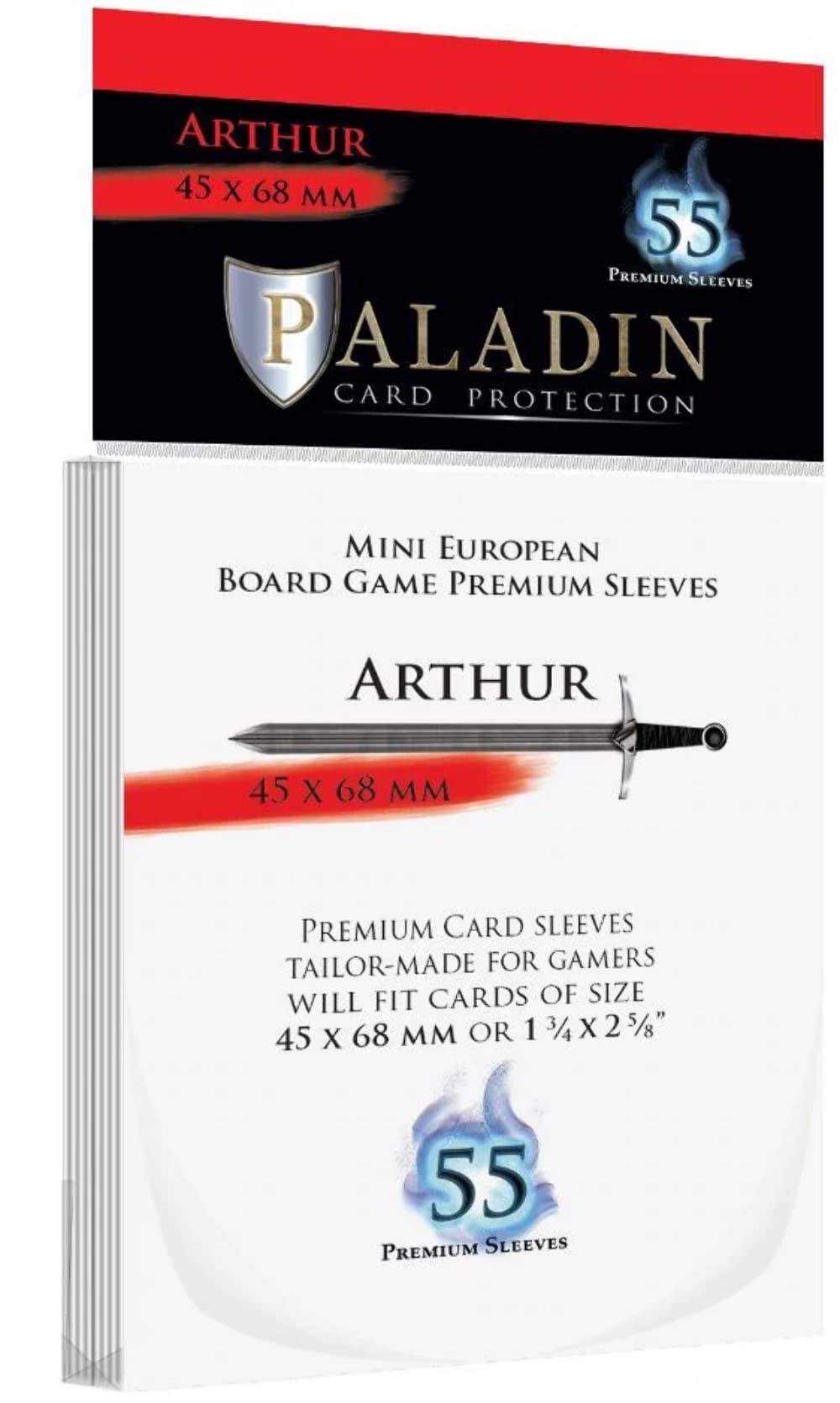 Paladin Board Game Sleeves: Arthur (Mini European)