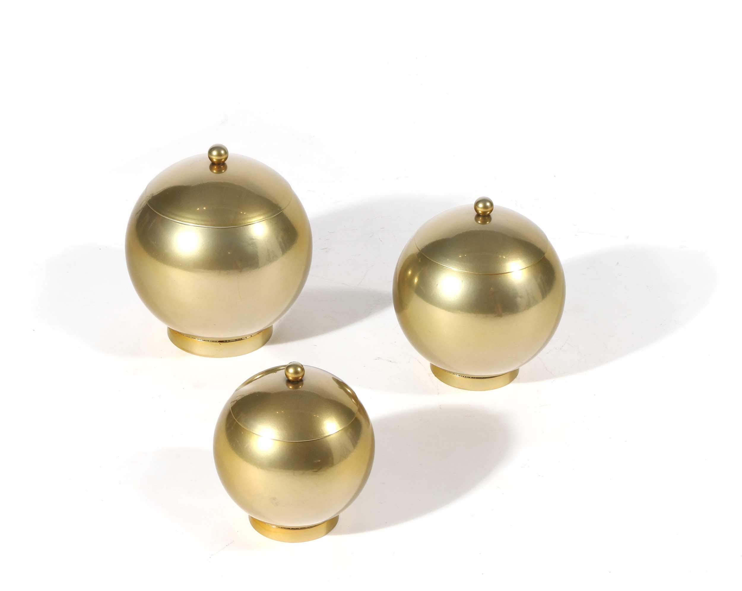 Inez Decorative Metal Jars, S3