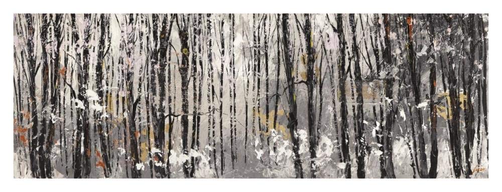 Bosco al mattino-Paper Art-38x14”
