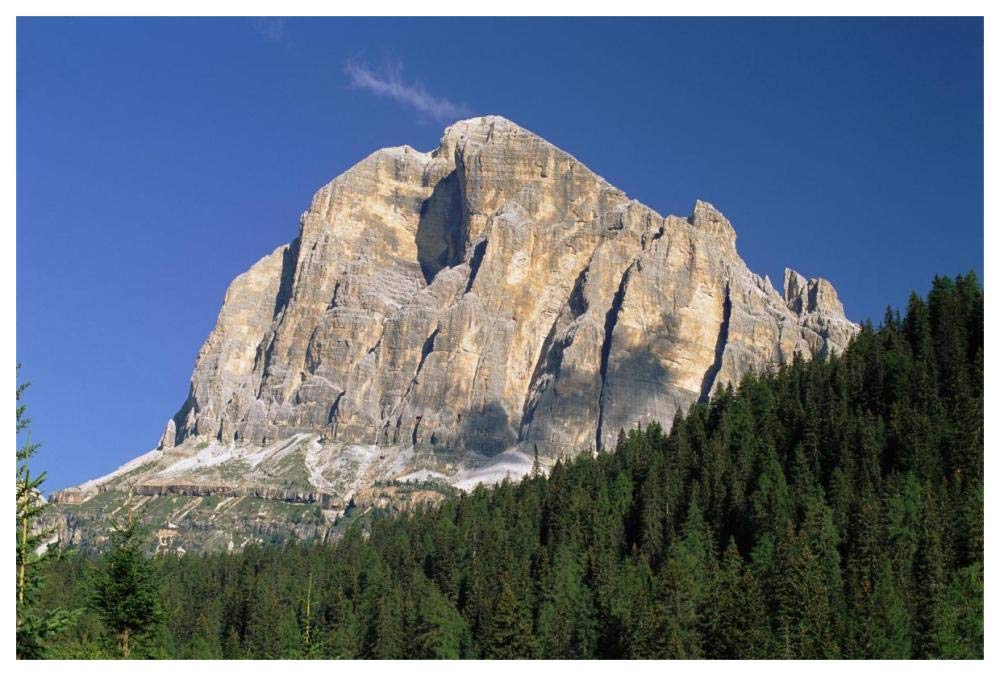 Tofana di Rozes, view of cliff face, Italian Dolomites, Italy-Paper Art-62x42”
