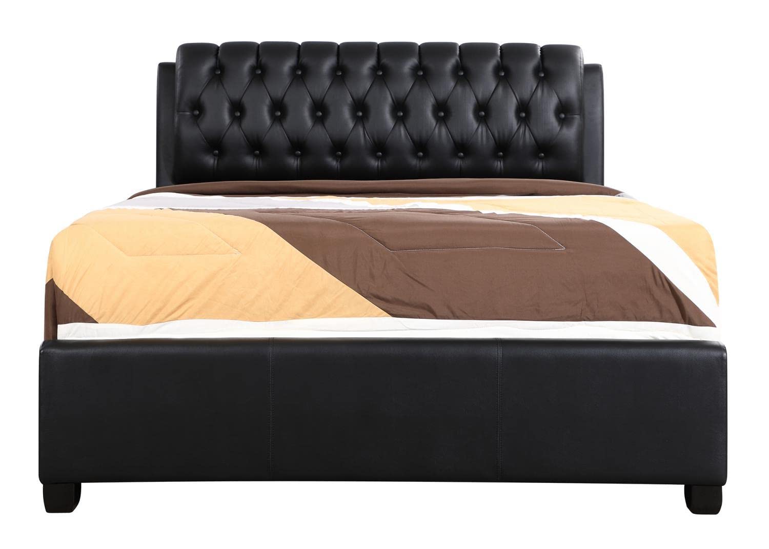 Marilla Black Full Panel Beds