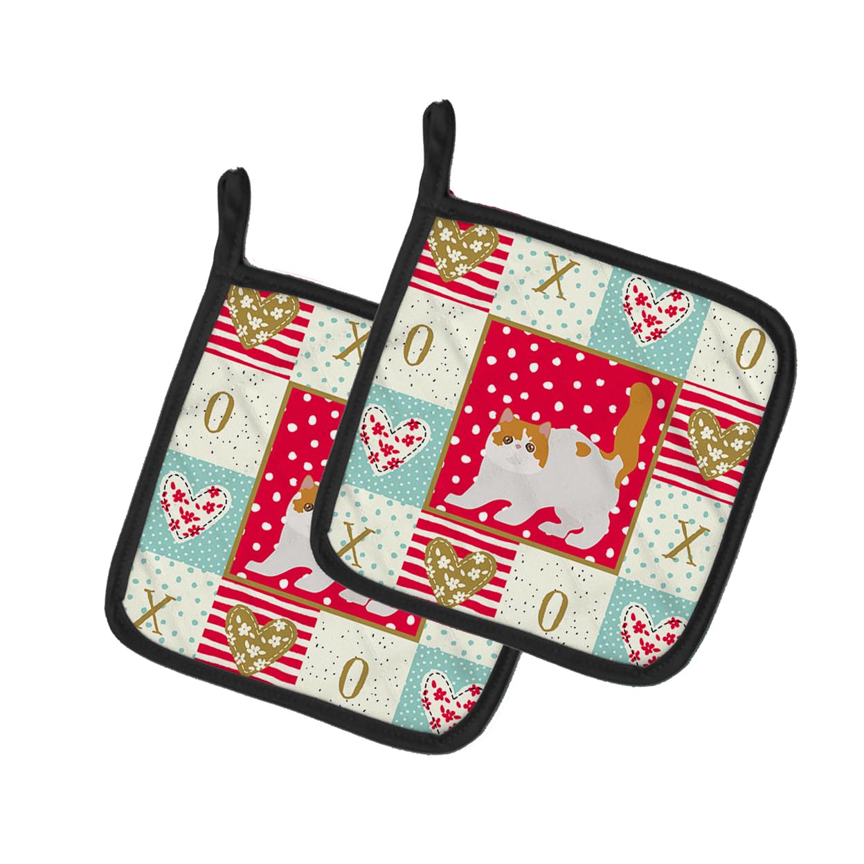 Exotic Shorthair #4 Cat Love Pair of Pot Holders