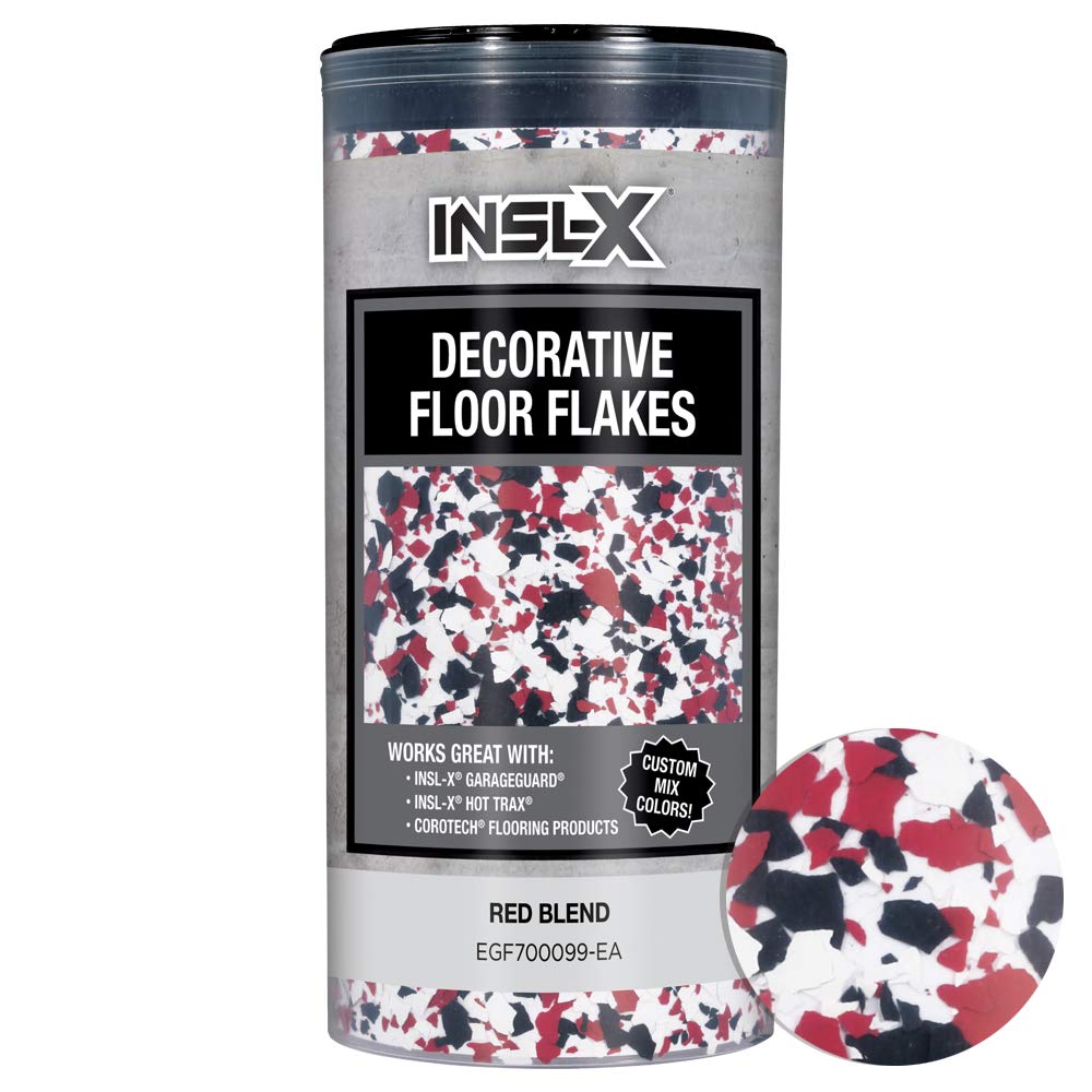 Insl-X Products Egf700099-Ea Red Combo Decorative Floor Flakes 12 Oz