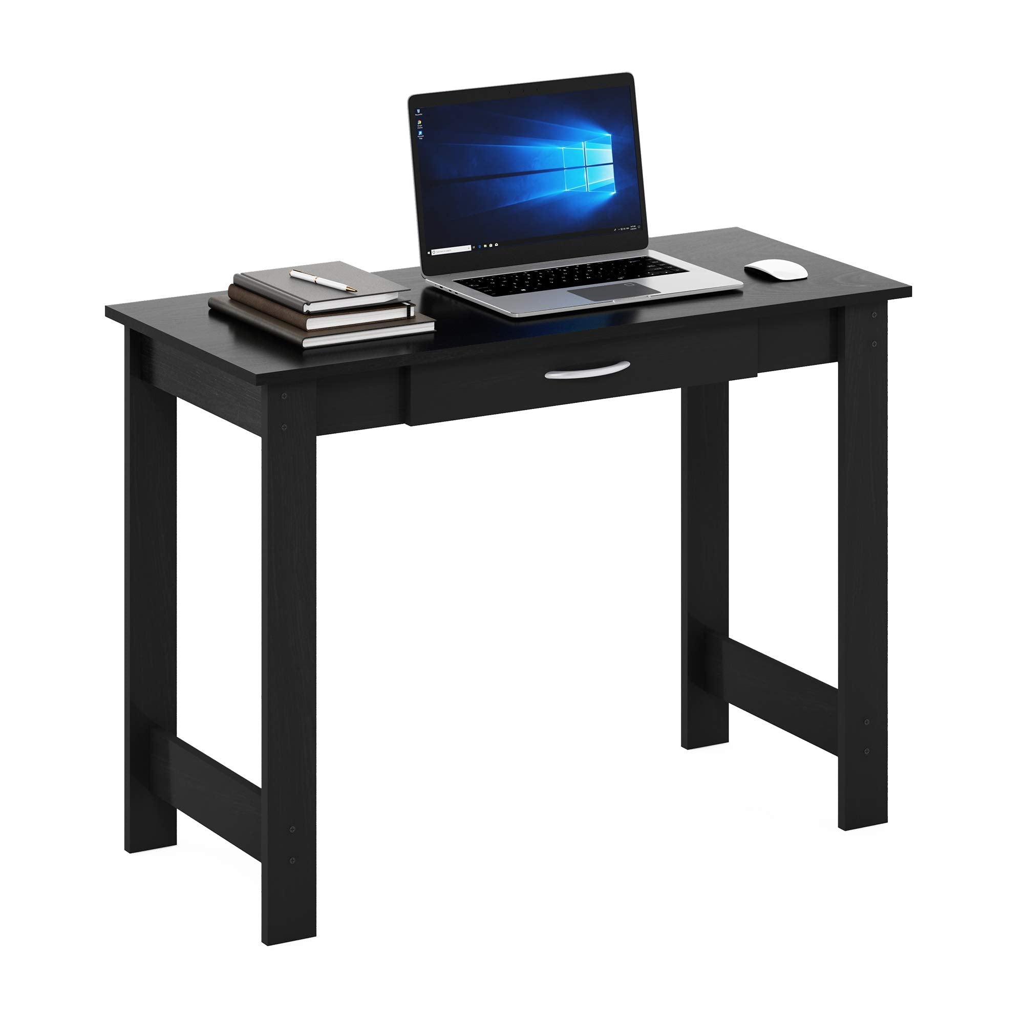 Furinno JAYA Writing Desk with Drawer, 15108BKW