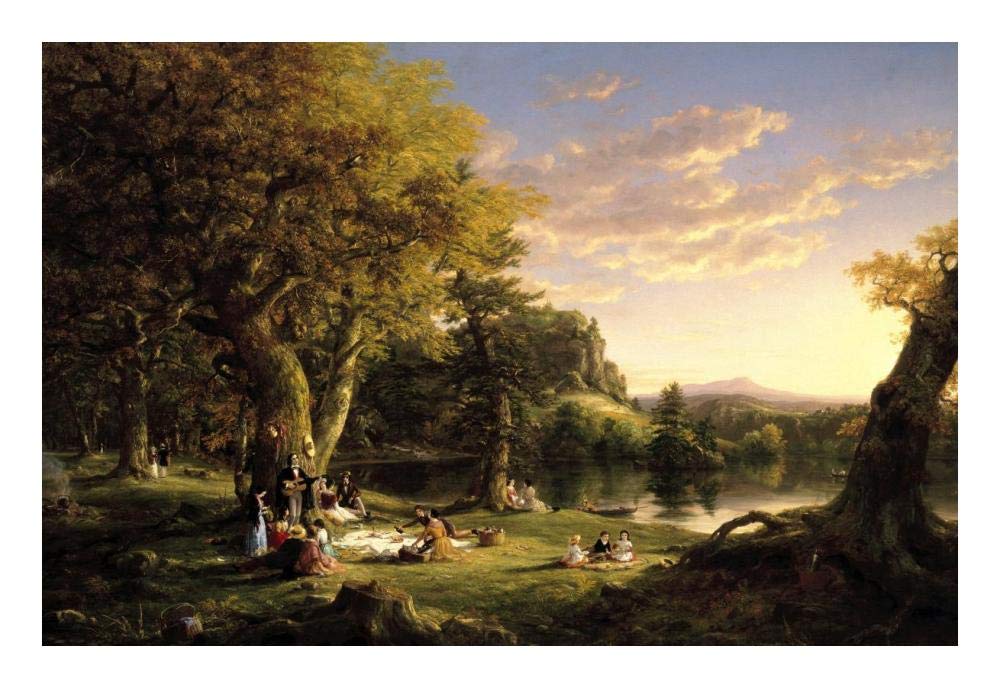 The Pic-Nic, 1846-Paper Art-24x17”