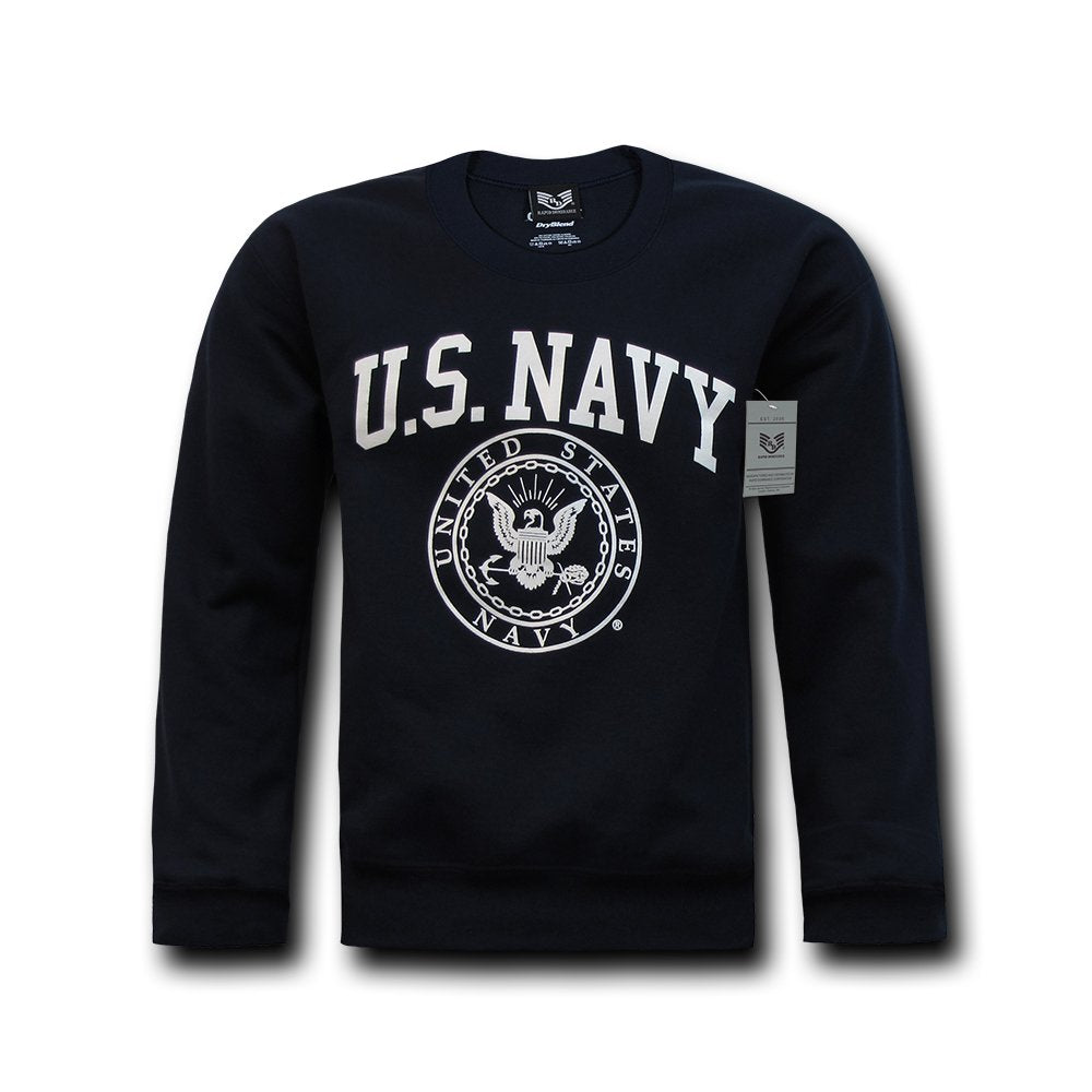 Crewneck Sweatshirt, Navy, Navy, S