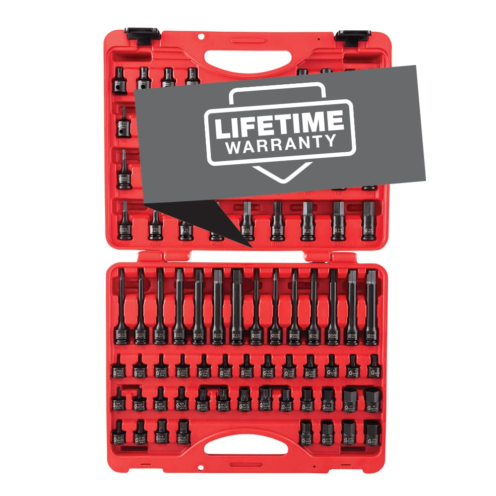 Sunex 3569 3/8 Dr. Master Hex Bit Impact Socket Set (84 Piece)
