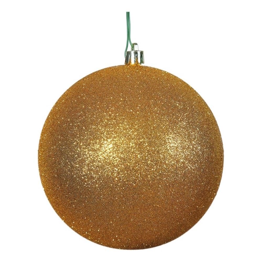 Casafoyer  2.4” Antique Gold Glitter Ball 24/Bag - N590630DG - (Pack Of 2)