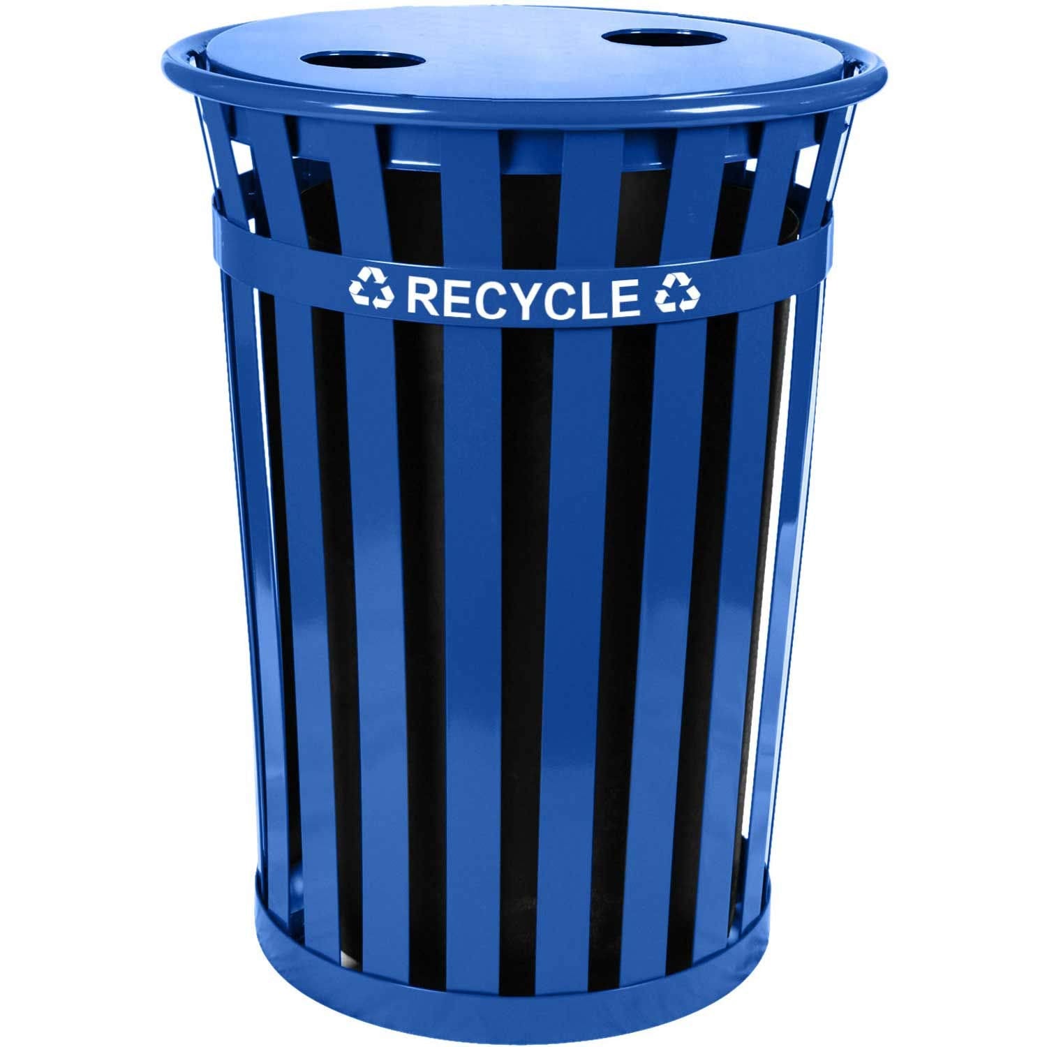 Recycling flat top lid only Blue Set of 1