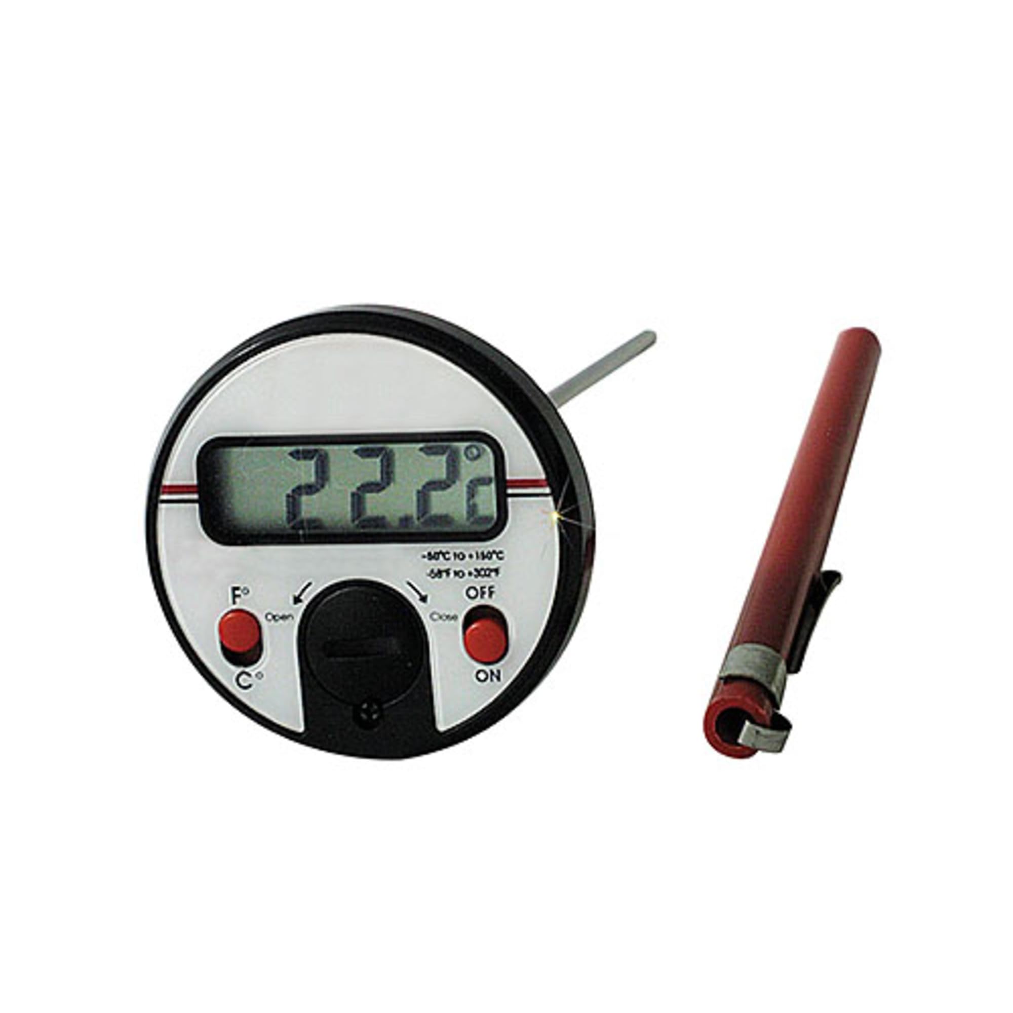 DIG THERMOMETER-PLASTIC W/POCKET CLIP