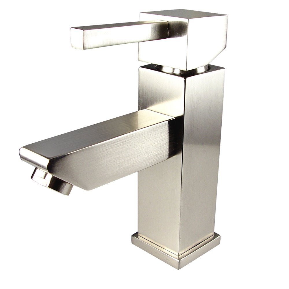 Fresca Bath Fft1030Bn Versa Single Hole Mount Bathroom Vanity Faucet, Brushed Nickel