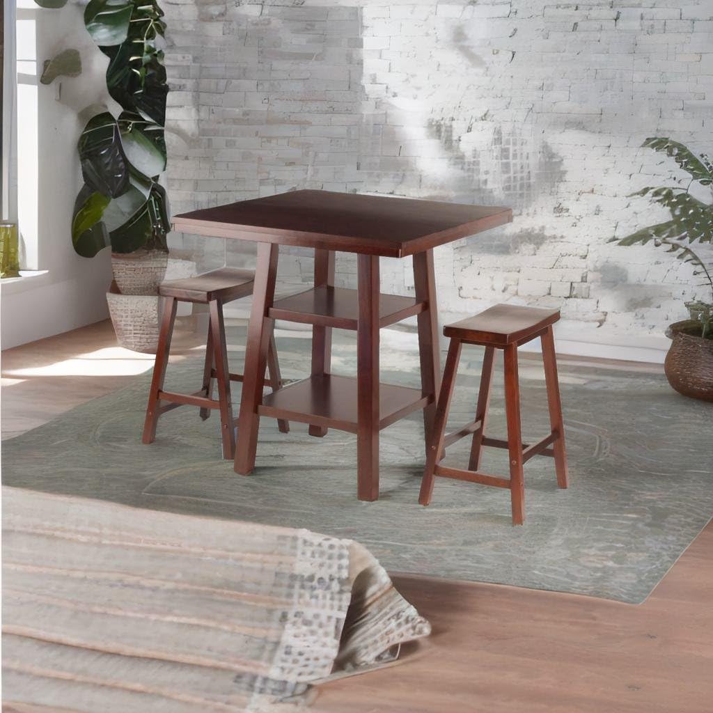 Casafoyer Hanley High Table Set - Stylish & Practical | 42 W x 23.62" D Table | 2 Stools (94308VV)"