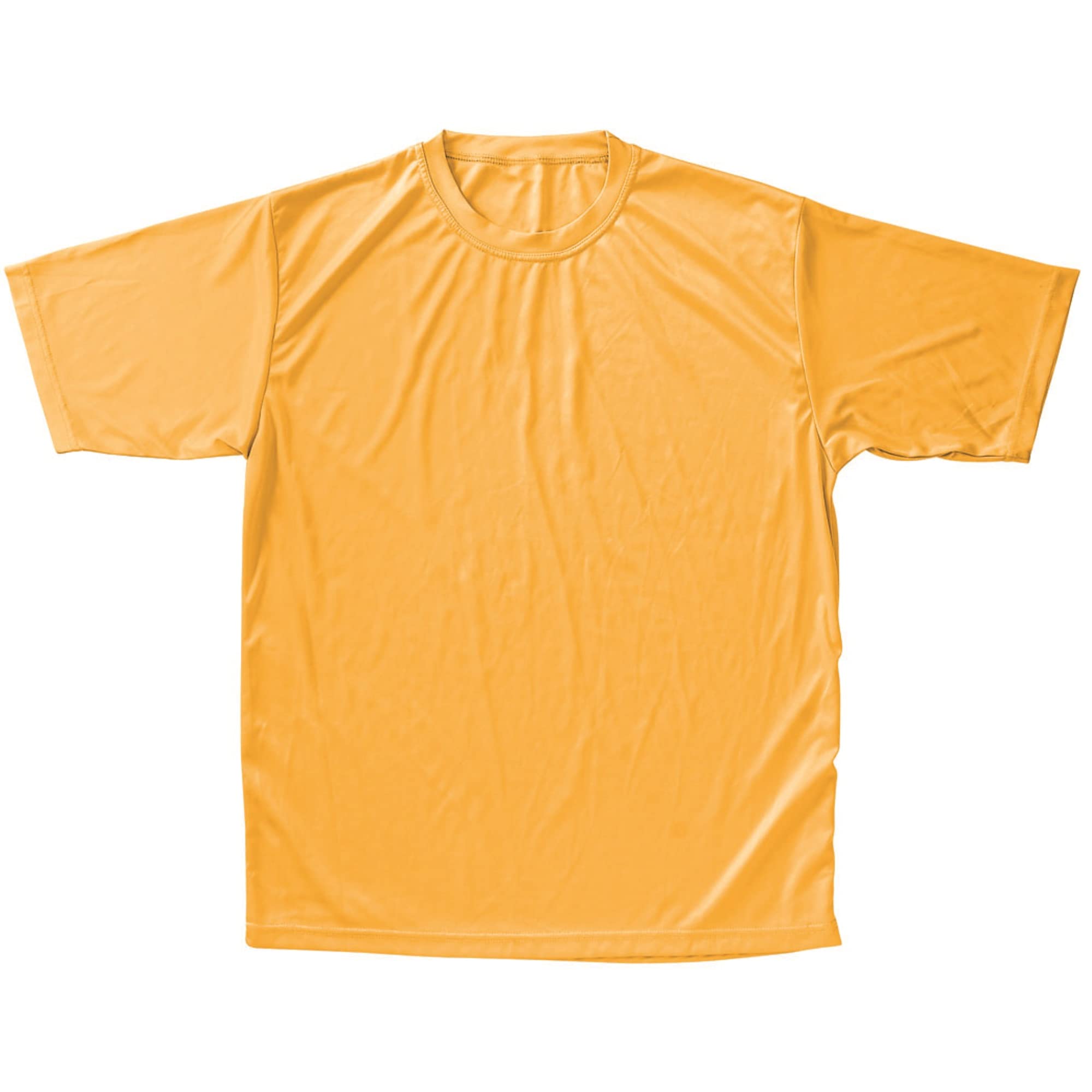 T-SHIRT, MOISTURE MANAGEMENT- ADULT-GOLD-S
