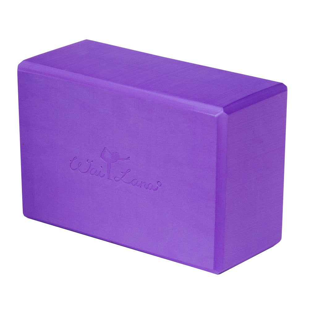 Foam Yoga Block, 4-inch, Purple