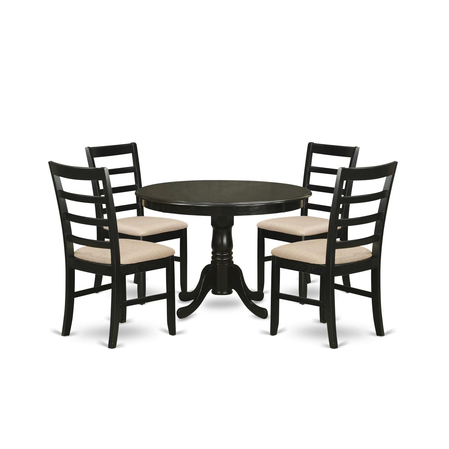 HLPF5-CAP-C 5 PC small Kitchen Table set-Dining Table and 4 Kitchen Chairs.